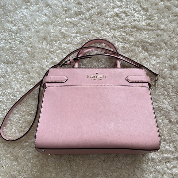 KATE SPADE Madison Saffiano Leather Small Satchel in PINK - Picture 5 of 6